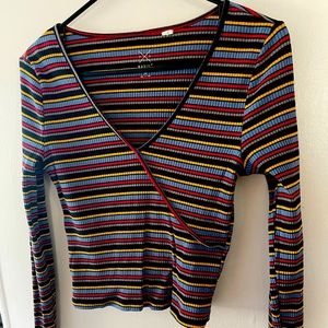 Multicolor Wrap Longsleeve